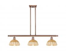 Innovations Lighting 516-3I-AC-NBD2-75-NAT - Bristol Natural II - 3 Light - 36 inch - Antique Copper - Stem Hung - Island Light