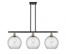 Innovations Lighting 516-3I-BAB-G122-10CSN - Farmhouse Chicken Wire - 3 Light - 37 inch - Black Antique Brass - Cord hung - Island Light