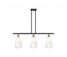 Innovations Lighting 516-3I-BAB-G480-6OP - Brookhaven Almond - 3 Light - 36 inch - Black Antique Brass - Stem Hung - Island Light