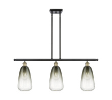 Innovations Lighting 516-3I-BAB-G480-6SL - Brookhaven Almond - 3 Light - 36 inch - Black Antique Brass - Stem Hung - Island Light