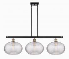 Innovations Lighting 516-3I-BAB-G555-12CL - Ithaca - 3 Light - 39 inch - Black Antique Brass - Stem hung - Island Light