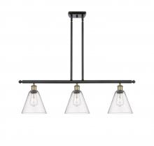 Innovations Lighting 516-3I-BAB-GBC-84 - Berkshire - 3 Light - 36 inch - Black Antique Brass - Cord hung - Island Light