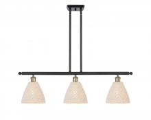 Innovations Lighting 516-3I-BAB-NBD-75-NAT - Bristol Natural - 4 Light - 48 inch - Black Antique Brass - Cord hung - Island Light
