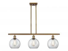 Innovations Lighting 516-3I-BB-G122-8 - Athens - 3 Light - 36 inch - Brushed Brass - Cord hung - Island Light