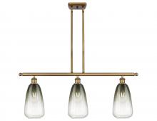 Innovations Lighting 516-3I-BB-G480-6SL - Brookhaven Almond - 3 Light - 36 inch - Brushed Brass - Stem Hung - Island Light