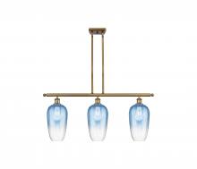 Innovations Lighting 516-3I-BB-G484-7SB - Brookhaven Flute - 3 Light - 36 inch - Brushed Brass - Stem Hung - Island Light