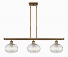 Innovations Lighting 516-3I-BB-G555-8CL - Ithaca - 3 Light - 36 inch - Brushed Brass - Stem hung - Island Light