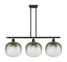 Innovations Lighting 516-3I-BK-G481-10SL - Brookhaven Sphere - 3 Light - 37 inch - Matte Black - Stem Hung - Island Light