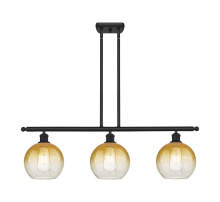 Innovations Lighting 516-3I-BK-G483-8AM - Brookhaven Globe - 3 Light - 36 inch - Matte Black - Stem Hung - Island Light