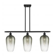 Innovations Lighting 516-3I-BK-G484-7SL - Brookhaven Flute - 3 Light - 36 inch - Matte Black - Stem Hung - Island Light
