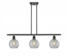 Innovations Lighting 516-3I-OB-G125 - Athens - 3 Light - 36 inch - Oil Rubbed Bronze - Stem hung - Island Light