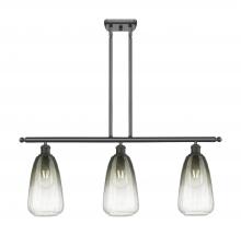 Innovations Lighting 516-3I-OB-G480-6SL - Brookhaven Almond - 3 Light - 36 inch - Oil Rubbed Bronze - Stem Hung - Island Light