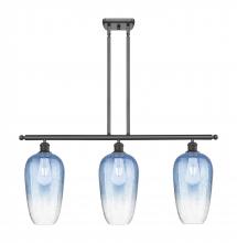 Innovations Lighting 516-3I-OB-G484-7SB - Brookhaven Flute - 3 Light - 36 inch - Oil Rubbed Bronze - Stem Hung - Island Light