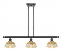 Innovations Lighting 516-3I-OB-NBD2-75-NAT - Bristol Natural II - 3 Light - 36 inch - Oil Rubbed Bronze - Stem Hung - Island Light