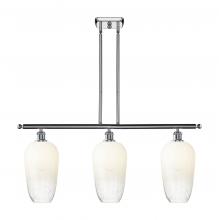 Innovations Lighting 516-3I-PC-G484-7OP - Brookhaven Flute - 3 Light - 36 inch - Polished Chrome - Stem Hung - Island Light