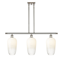 Innovations Lighting 516-3I-PN-G484-7OP - Brookhaven Flute - 3 Light - 36 inch - Polished Nickel - Stem Hung - Island Light