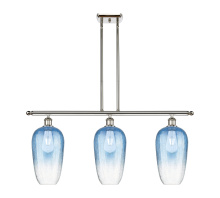 Innovations Lighting 516-3I-PN-G484-7SB - Brookhaven Flute - 3 Light - 36 inch - Polished Nickel - Stem Hung - Island Light
