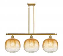 Innovations Lighting 516-3I-SG-G481-10AM - Brookhaven Sphere - 3 Light - 37 inch - Satin Gold - Stem Hung - Island Light