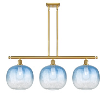 Innovations Lighting 516-3I-SG-G481-10SB - Brookhaven Sphere - 3 Light - 37 inch - Satin Gold - Stem Hung - Island Light