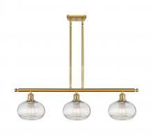 Innovations Lighting 516-3I-SG-G555-8CL - Ithaca - 3 Light - 36 inch - Satin Gold - Stem hung - Island Light