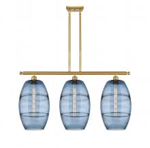 Innovations Lighting 516-3I-SG-G557-10BL - Vaz - 3 Light - 37 inch - Satin Gold - Stem hung - Island Light