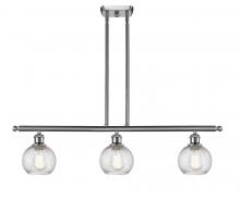 Innovations Lighting 516-3I-SN-G1214-6 - Small Twisted Swirl 3 Light Island Light part of the Ballston Collection