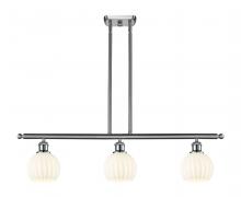 Innovations Lighting 516-3I-SN-G1217-6WV - White Venetian - 3 Light - 36 inch - Brushed Satin Nickel - Stem Hung - Island Light