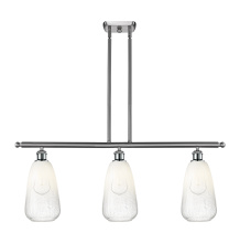 Innovations Lighting 516-3I-SN-G480-6OP - Brookhaven Almond - 3 Light - 36 inch - Brushed Satin Nickel - Stem Hung - Island Light