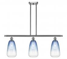 Innovations Lighting 516-3I-SN-G480-6SB - Brookhaven Almond - 3 Light - 36 inch - Brushed Satin Nickel - Stem Hung - Island Light