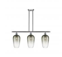 Innovations Lighting 516-3I-SN-G484-7SL - Brookhaven Flute - 3 Light - 36 inch - Brushed Satin Nickel - Stem Hung - Island Light