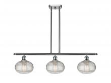 Innovations Lighting 516-3I-SN-G555-8CL - Ithaca - 3 Light - 36 inch - Brushed Satin Nickel - Stem hung - Island Light