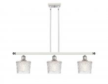 Innovations Lighting 516-3I-WPC-G402 - Niagara - 3 Light - 36 inch - White Polished Chrome - Stem hung - Island Light