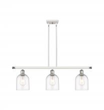 Innovations Lighting 516-3I-WPC-G558-6CL - Bella - 3 Light - 36 inch - White Polished Chrome - Cord hung - Island Light