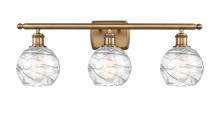 Innovations Lighting 516-3W-BB-G1213-6CL - Athens Deco Swirl - 3 Light - 26 inch - Brushed Brass - Bath Vanity Light