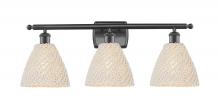 Innovations Lighting 516-3W-OB-NBD-75-NAT - Bristol Natural - 3 Light - 28 inch - Oil Rubbed Bronze - Bath Vanity Light