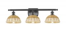 Innovations Lighting 516-3W-OB-NBD2-75-NAT - Bristol Natural II - 3 Light - 28 inch - Oil Rubbed Bronze - Bath Vanity Light