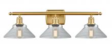 Innovations Lighting 516-3W-SG-G132 - Orwell - 3 Light - 28 inch - Satin Gold - Bath Vanity Light