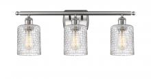 Innovations Lighting 516-3W-SN-G112C-5CL - Cobbleskill - 3 Light - 25 inch - Brushed Satin Nickel - Bath Vanity Light