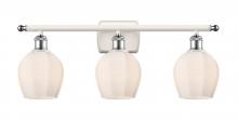 Innovations Lighting 516-3W-WPC-G461-6 - Norfolk - 3 Light - 26 inch - White Polished Chrome - Bath Vanity Light