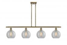 Innovations Lighting 516-4I-AB-G125 - Athens - 4 Light - 48 inch - Antique Brass - Stem hung - Island Light