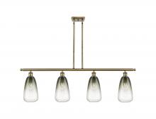 Innovations Lighting 516-4I-AB-G480-6SL - Brookhaven Almond - 4 Light - 48 inch - Antique Brass - Stem Hung - Island Light
