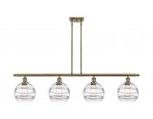 Innovations Lighting 516-4I-AB-G556-8CL - Rochester - 4 Light - 48 inch - Antique Brass - Cord hung - Island Light