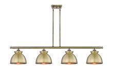 Innovations Lighting 516-4I-AB-M14-AB - Adirondack - 4 Light - 48 inch - Antique Brass - Stem hung - Island Light