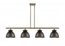 Innovations Lighting 516-4I-AB-M14-BK - Adirondack - 4 Light - 48 inch - Antique Brass - Stem hung - Island Light