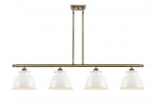 Innovations Lighting 516-4I-AB-M14-W - Adirondack - 4 Light - 48 inch - Antique Brass - Stem hung - Island Light