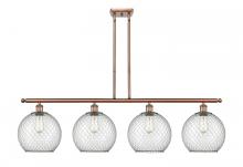 Innovations Lighting 516-4I-AC-G122-10CBK - Large Farmhouse Chicken Wire 4 Light Island Light