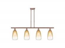 Innovations Lighting 516-4I-AC-G480-6AM - Brookhaven Almond - 4 Light - 48 inch - Antique Copper - Stem Hung - Island Light