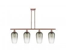 Innovations Lighting 516-4I-AC-G484-7SL - Brookhaven Flute - 4 Light - 48 inch - Antique Copper - Stem Hung - Island Light