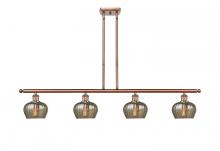 Innovations Lighting 516-4I-AC-G96 - Fenton - 4 Light - 48 inch - Antique Copper - Stem hung - Island Light