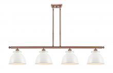 Innovations Lighting 516-4I-AC-M14-W - Adirondack - 4 Light - 48 inch - Antique Copper - Stem hung - Island Light